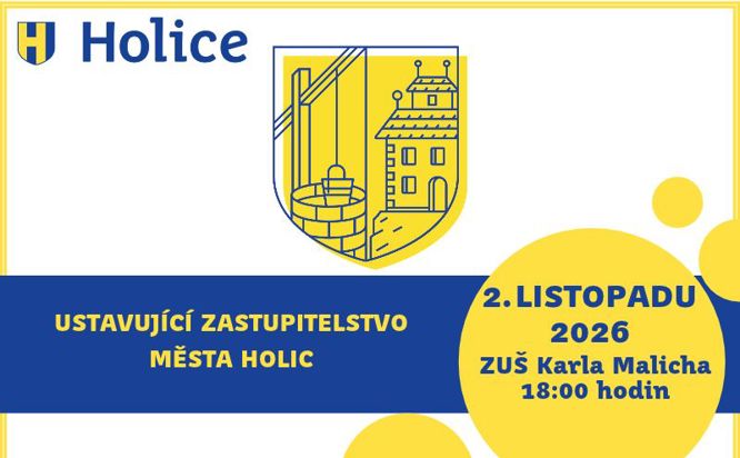 Informace o konání ustavujícího Zastupitelstva města Holic