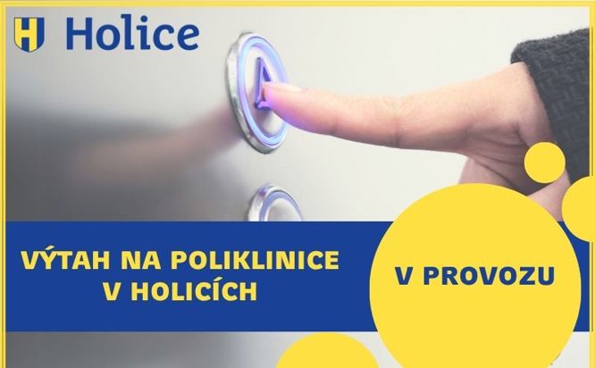 Plánovaná rekonstrukce výtahu v budově polikliniky je dokončená