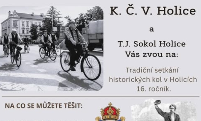 Tradiční setkání historických kol v Holicích