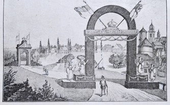 Slavobrány k uvítání císaře Františka I.