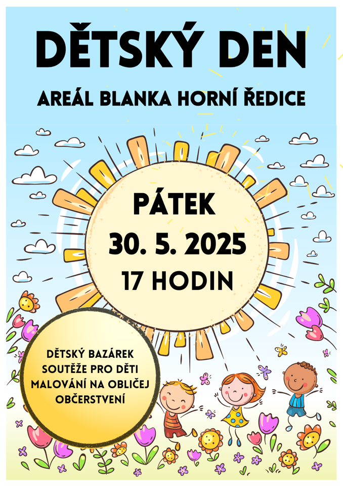 Model.Name: 2025 05 30 Horní Ředice Dětský Den Plakát
