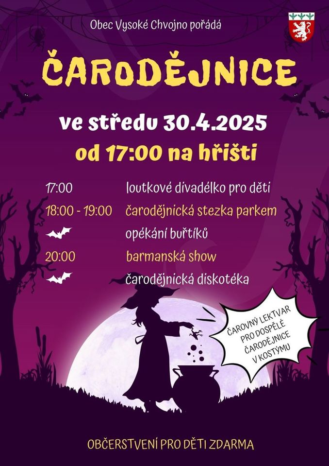 Model.Name: 2025 04 30 Vysoké Chvojno Čarodějnice Plakát