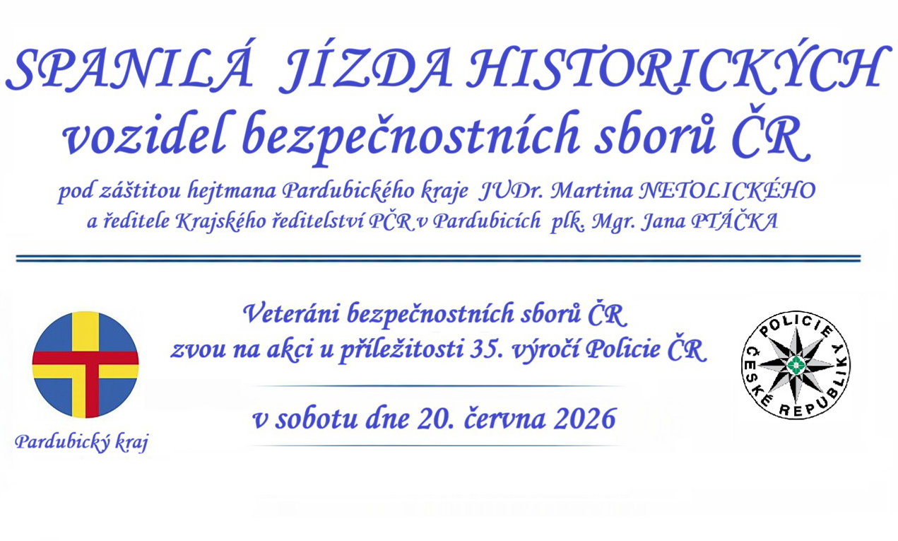 Spanilá jízda historických vozidel bezpečnostních sborů ČR