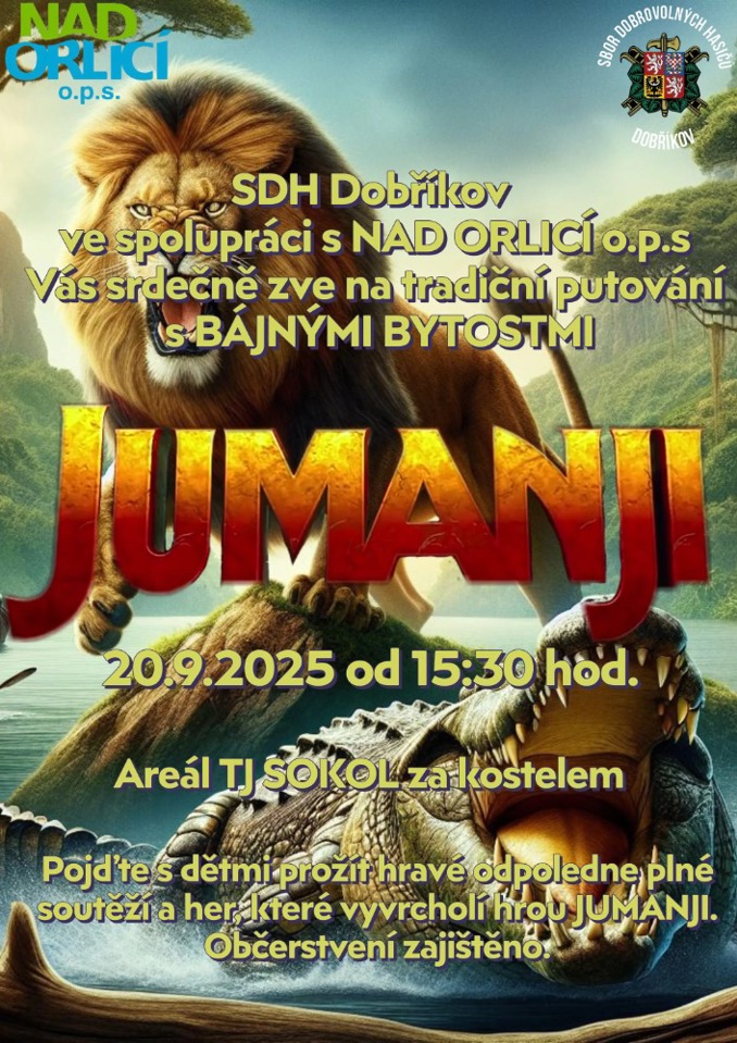 Model.Name: 2025 09 20 Dobříkov Jumanji Plakát