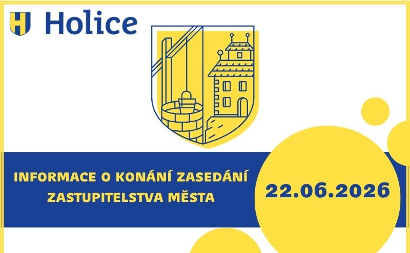 Informace o konání zasedání zastupitelstva města 22. června 2026