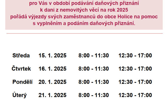 Zobrazit obrázek: Financni Sprava Letak K Vyjezdum Do Obci 2025