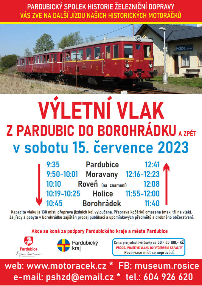 Model.Name: 20230715 Výletní Vlak Historicky Motoracek Pardubice Borohradek