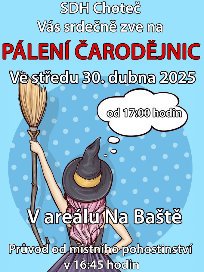 Model.Name: 2025 04 30 Choteč Pálení Čarodějnic Plakát
