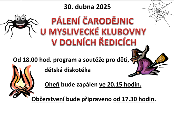 Model.Name: 2025 04 30 Dolní Ředice Pálení Čarodějnic Plakát